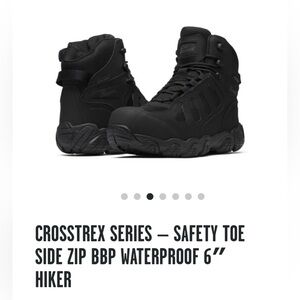 New w/tags & box Thorogood 6” Crosstrex Side Zip Comp Toe - Size 14